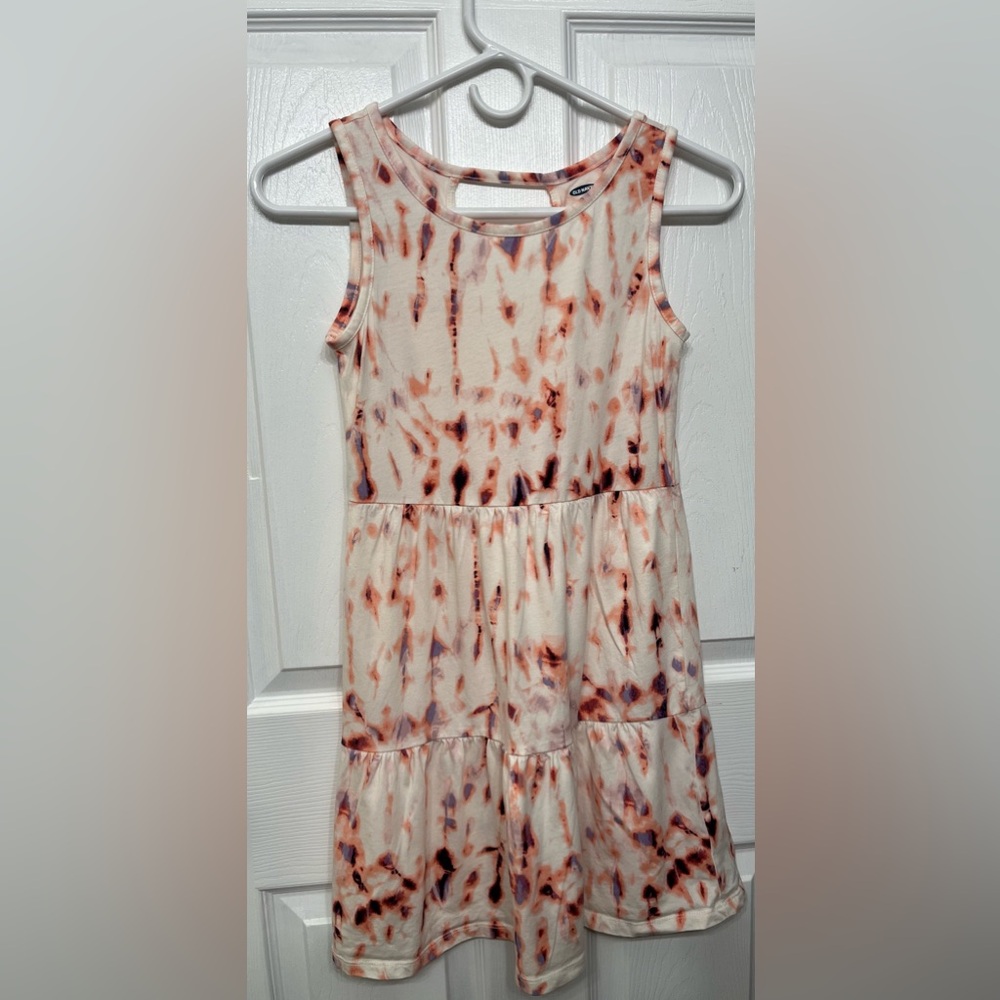 Old Navy Girls Tie Die Sleeve Less Sun Dress size 10/12